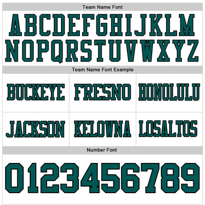 Custom White Midnight Green-Black Authentic Football Jersey