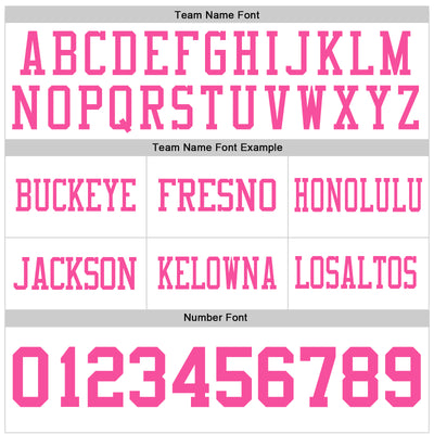Custom White Pink Authentic Football Jersey