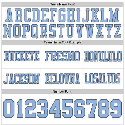 Custom White Light Blue-Steel Gray Authentic Football Jersey