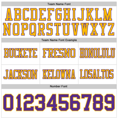 Custom White Purple-Gold Authentic Football Jersey