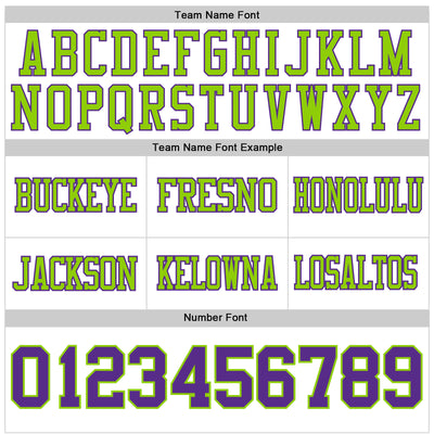 Custom White Purple-Neon Green Authentic Football Jersey