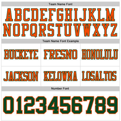 Custom White Green-Orange Authentic Football Jersey