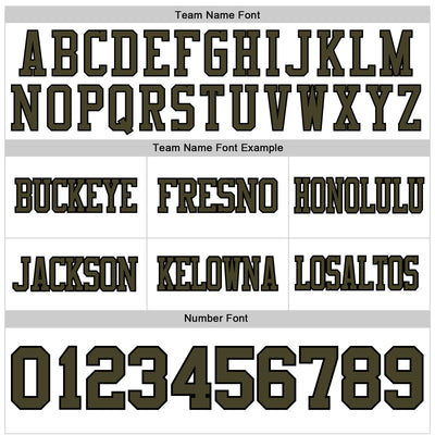 Custom White Olive-Black Authentic Football Jersey