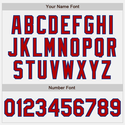 Custom Stitched White Red-Royal Baseball Pullover Sweatshirt Hoodie