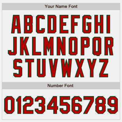 Custom Stitched White Red-Green Baseball Pullover Sweatshirt Hoodie