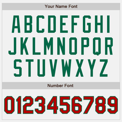 Custom Stitched White Red-Kelly Green Baseball Pullover Sweatshirt Hoodie