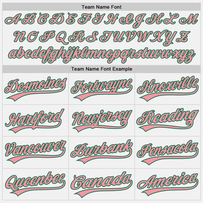 Custom Stitched White Medium Pink-Kelly Green Baseball Pullover Sweatshirt Hoodie