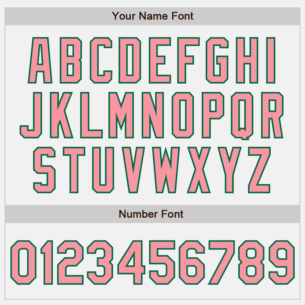 Custom Stitched White Medium Pink-Kelly Green Baseball Pullover Sweatshirt Hoodie