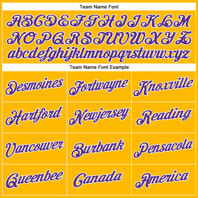Custom Yellow Purple-White Performance T-Shirt