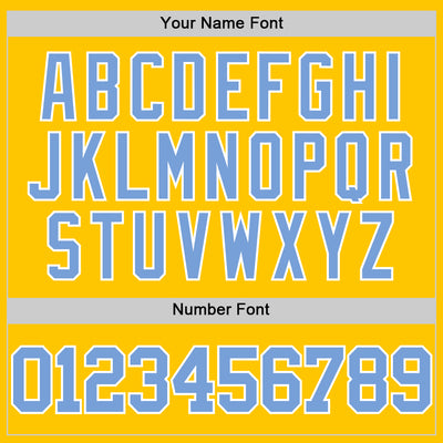 Custom Yellow Light Blue-White Authentic Basketball Jersey