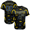Custom 3D Pattern Design Ukrainian Flag Colors Glory To Ukraine Authentic Baseball Jersey