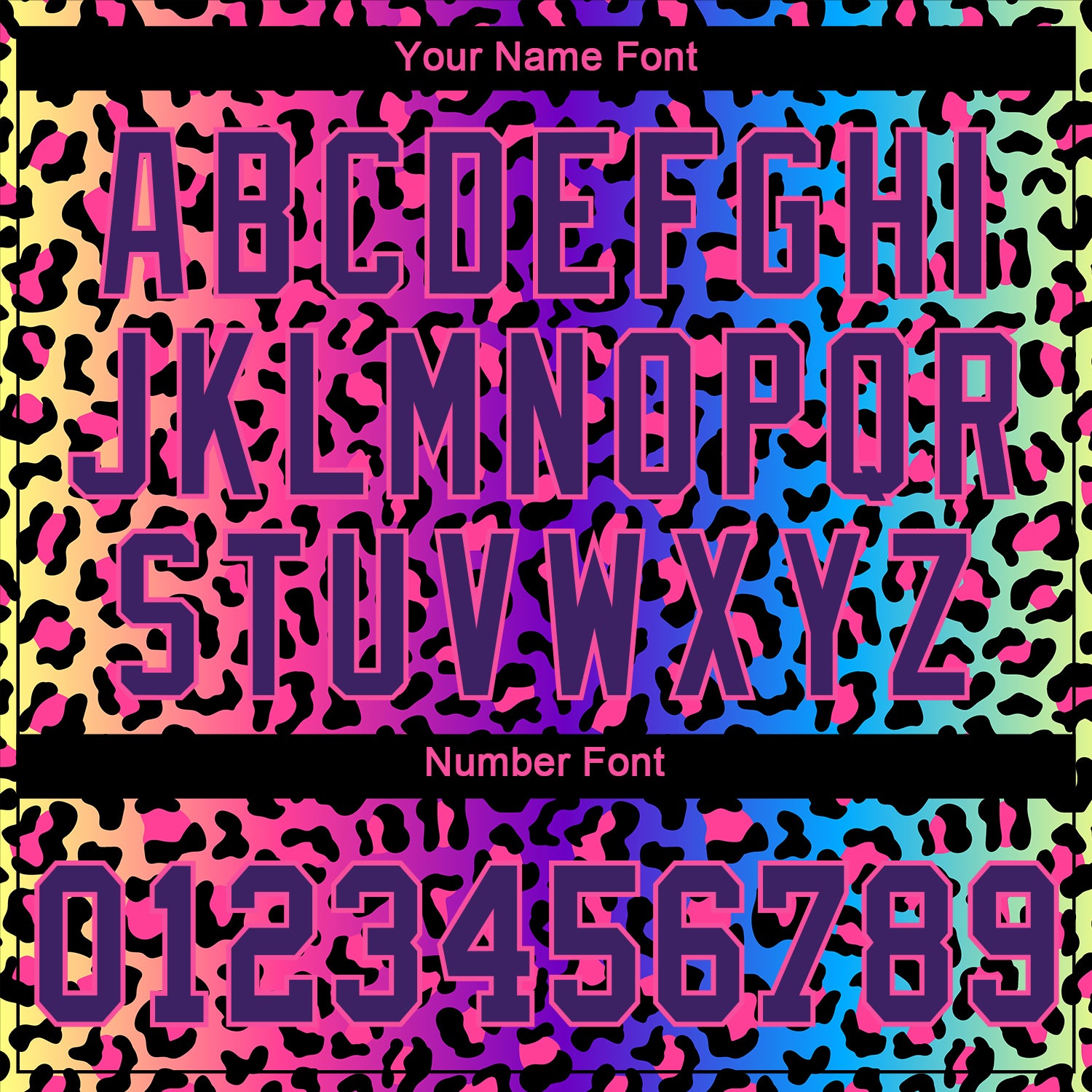 Custom 3D Pattern Design Leopard Performance T-Shirt