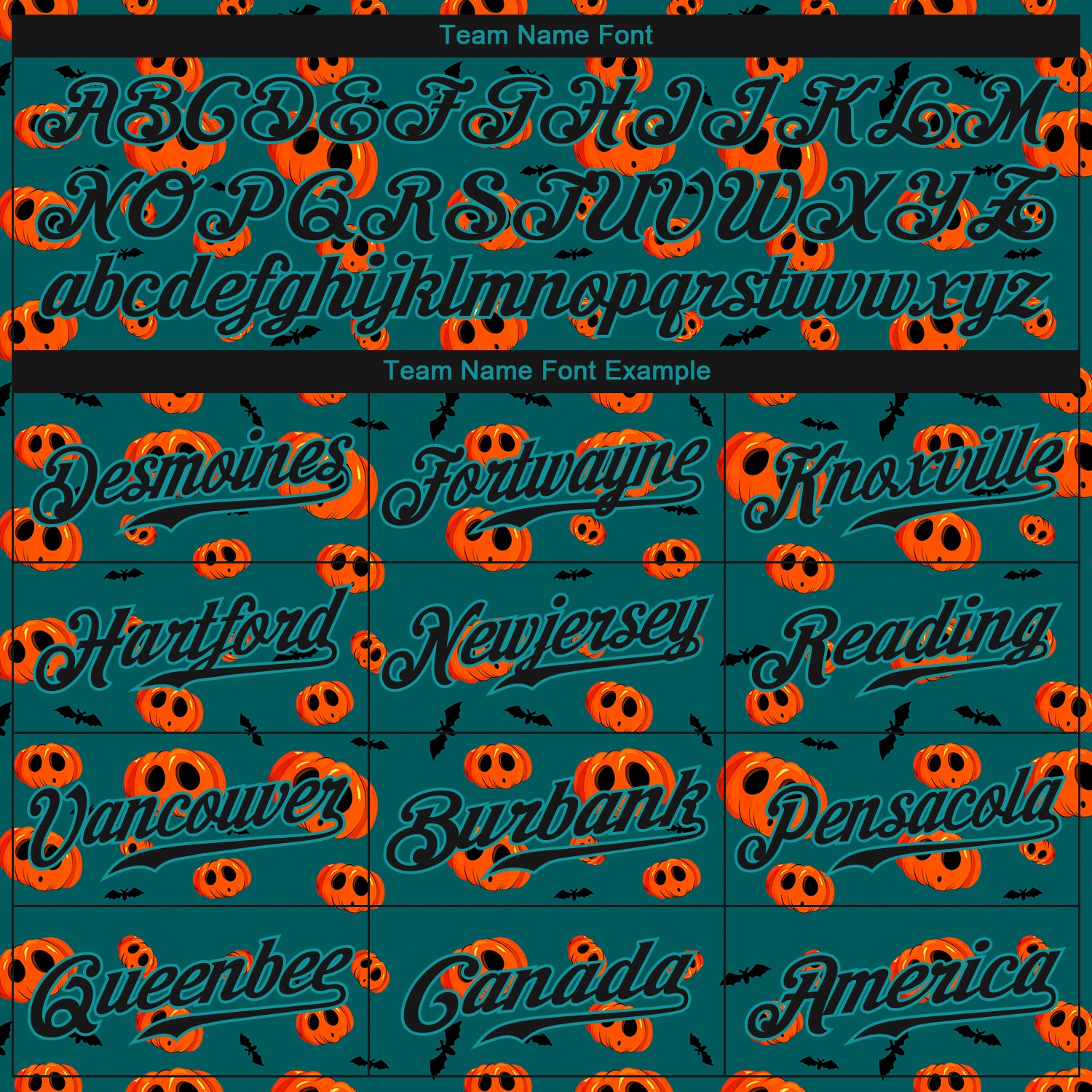 Custom 3D Pattern Halloween Pumpkins Authentic Baseball Jersey