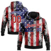 Custom Stitched White Red Royal-Black 3D American Flag Fashion Sports Pullover Sweatshirt Hoodie