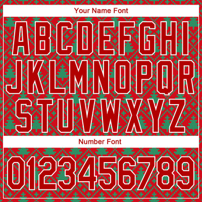 Custom Stitched Red Red-Kelly Green 3D Christmas Trees Sports Pullover Sweatshirt Hoodie