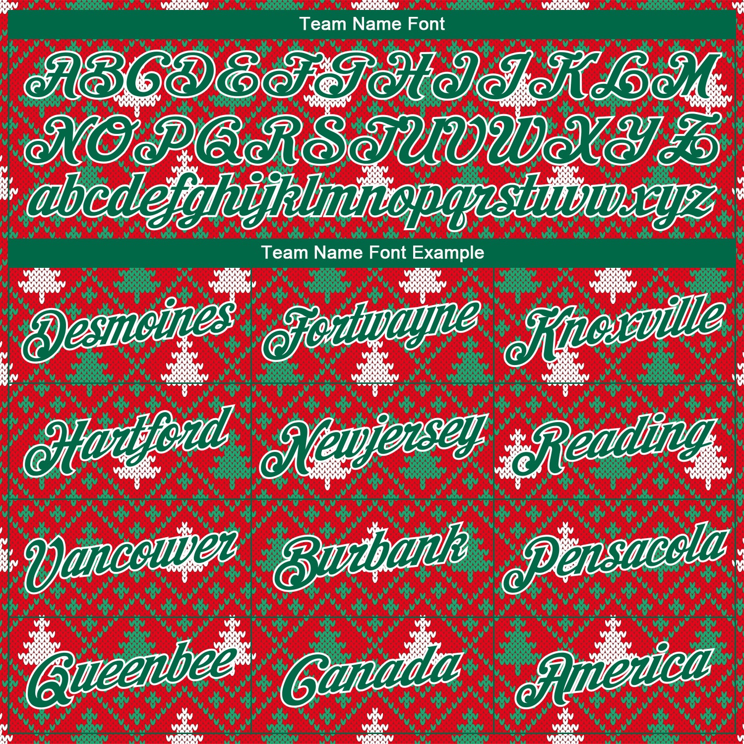 Custom Stitched Red Kelly Green-White 3D Christmas Trees Sports Pullover Sweatshirt Hoodie