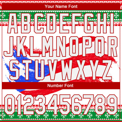 Custom Stitched Red White-Kelly Green 3D Puerto Rican Flag Sports Pullover Sweatshirt Hoodie