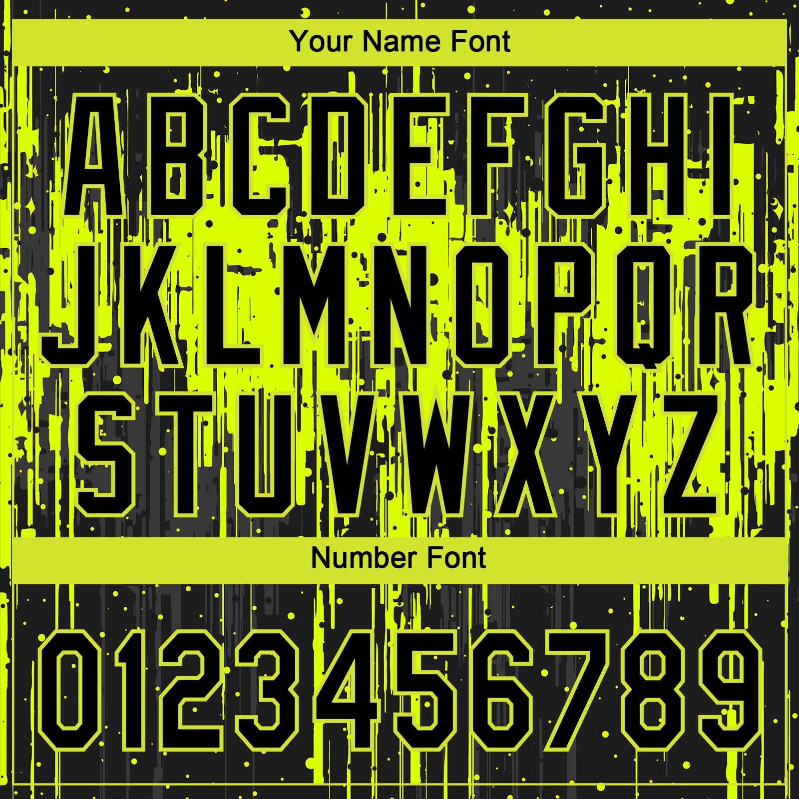 Custom Neon Green Black 3D Pattern Design Dripping Splatter Art Authentic Baseball Jersey