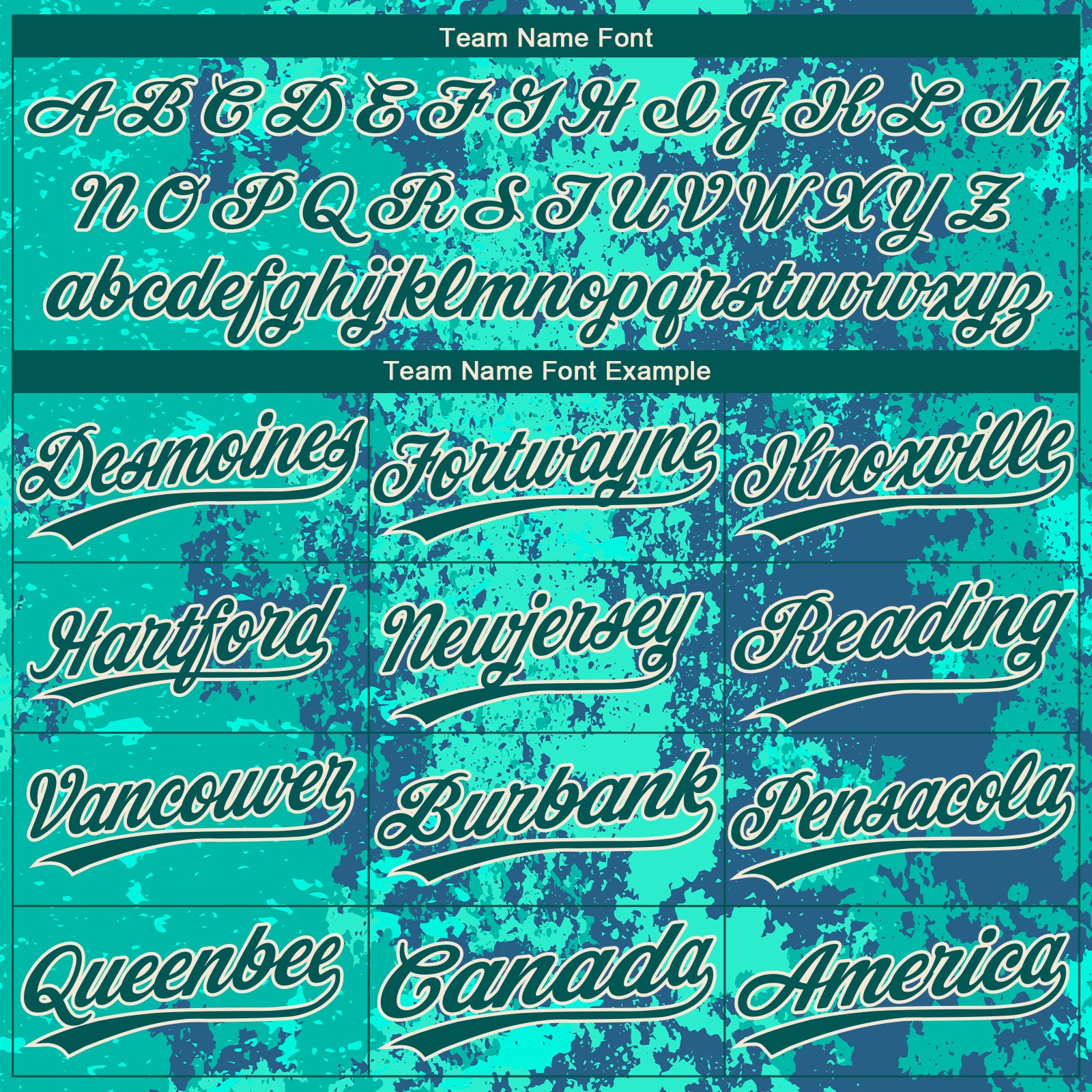 Custom Teal Midnight Green-Cream 3D Pattern Design Authentic Baseball Jersey