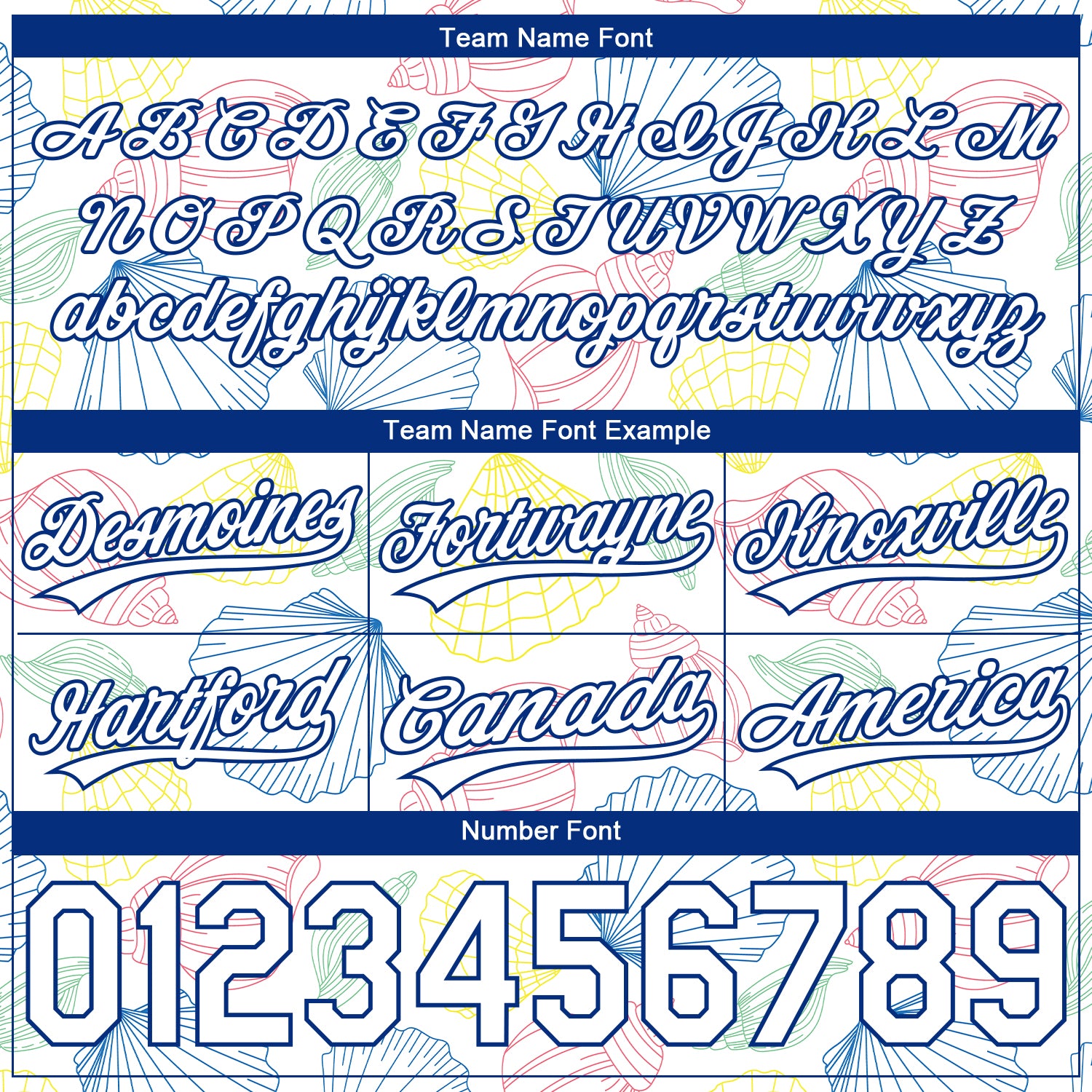 Custom White Royal 3D Pattern Sea Shells Authentic Basketball Shorts