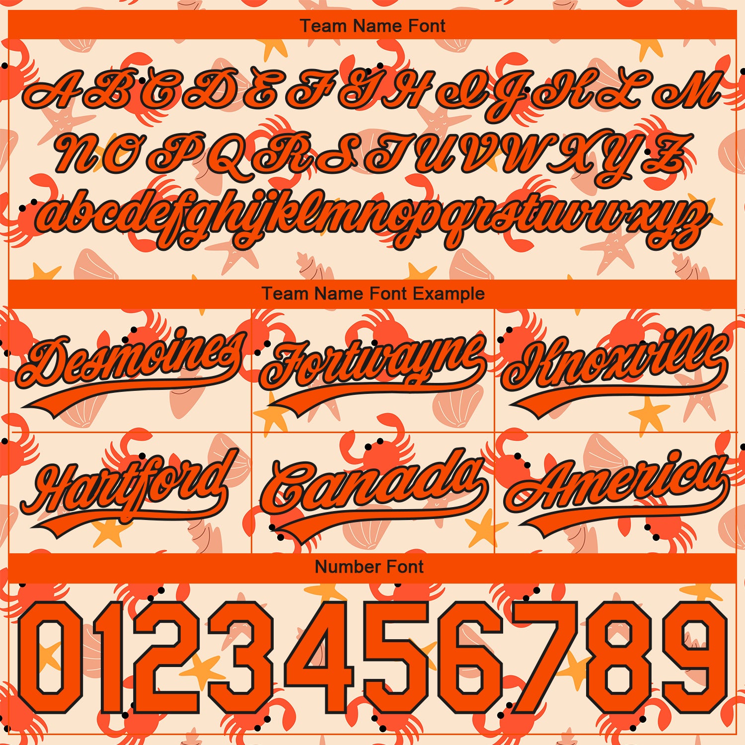 Custom Cream Orange-Black 3D Pattern Crabs Shells And Starfishs Authentic Basketball Shorts