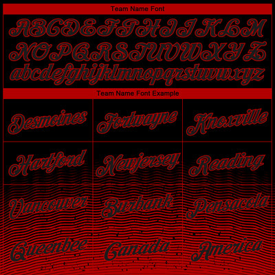 Custom Black Red Fade Fashion Authentic City Edition Basketball Jersey