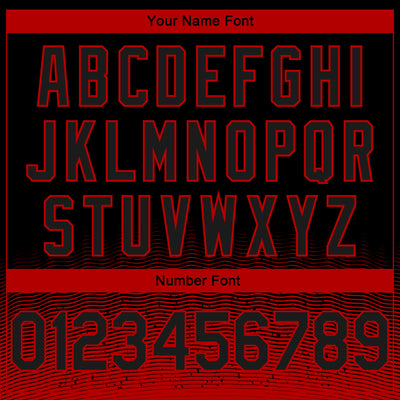 Custom Black Red Fade Fashion Authentic City Edition Basketball Jersey