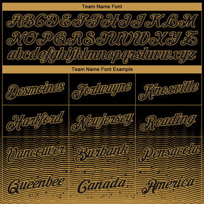 Custom Black Old Gold Fade Fashion Authentic City Edition Basketball Jersey