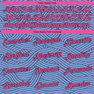 Custom Light Blue Pink-Black Authentic City Edition Basketball Jersey