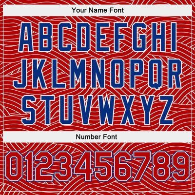 Custom Red Royal-White Authentic City Edition Basketball Jersey