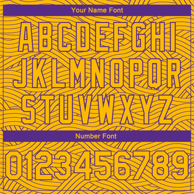 Custom Gold Purple Authentic City Edition Basketball Jersey