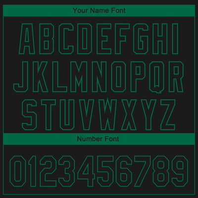 Custom Black Kelly Green 3D Dallas City Edition Fade Fashion Authentic Baseball Jersey