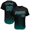 Custom Black Midnight Green-Gray 3D Philadelphia City Edition Fade Fashion Authentic Baseball Jersey