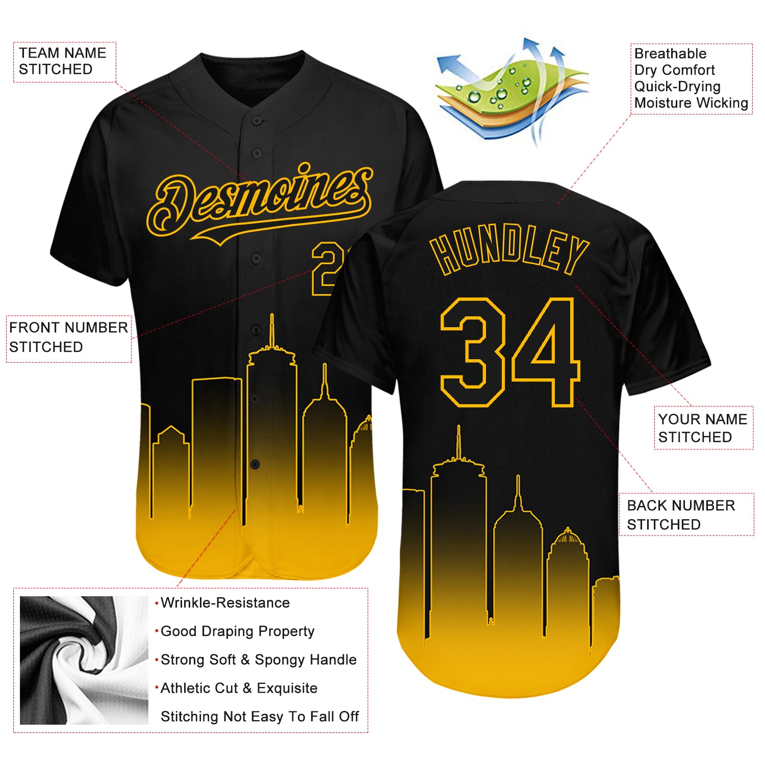 Boston Red Sox Personalized Name MLB Fans Stitch Baseball Jersey Shirt  Yellow
