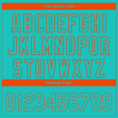 Custom Aqua Orange 3D Miami City Edition Fade Fashion Authentic Baseball Jersey