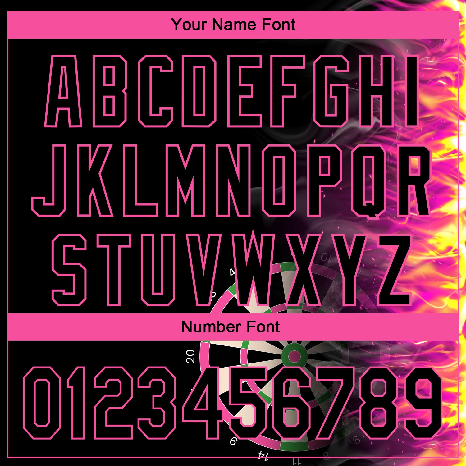 Custom Black Pink 3D Pattern Design Fiery Dart Board Authentic Baseball Jersey