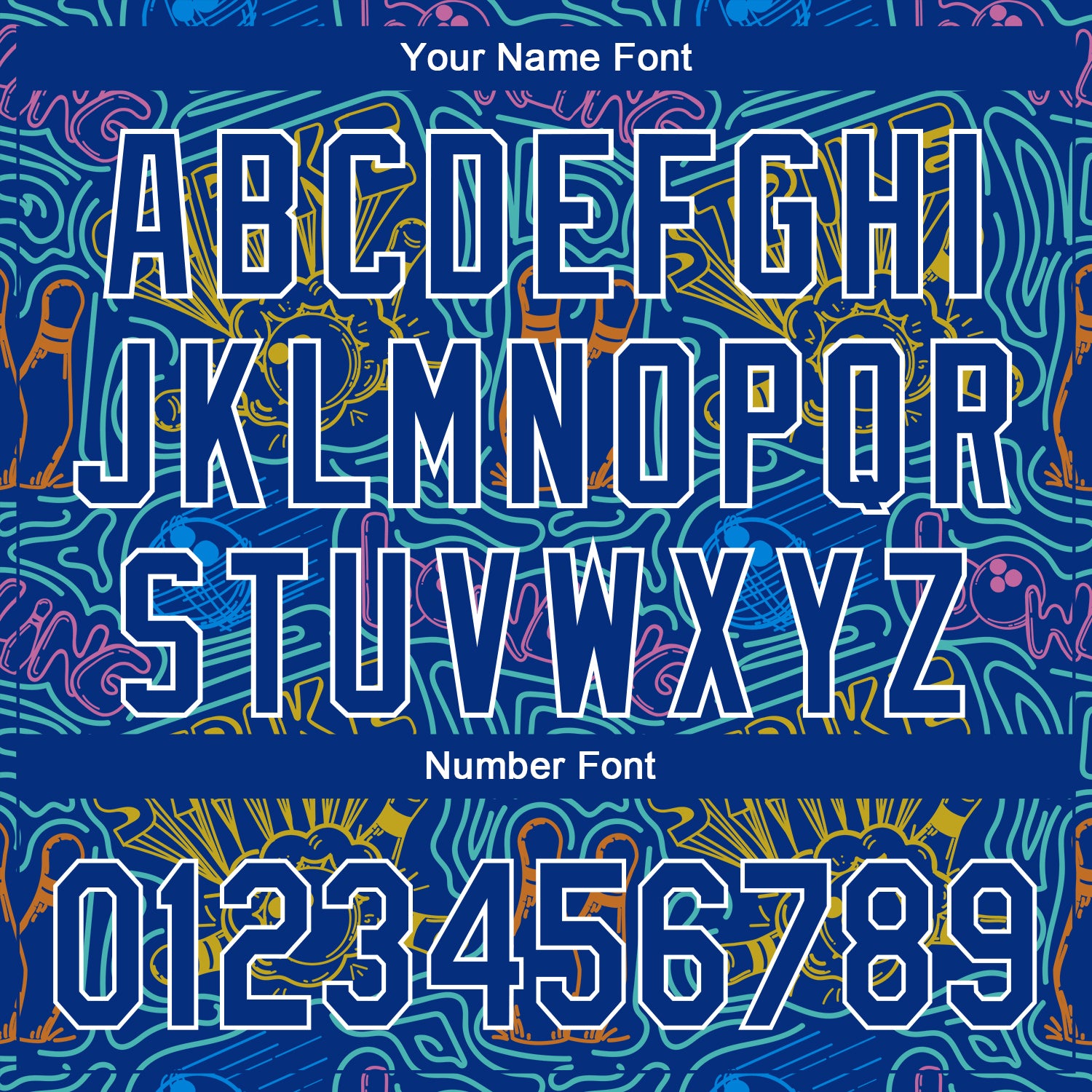 Custom Royal White 3D Pattern Design Bowling Authentic Baseball Jersey