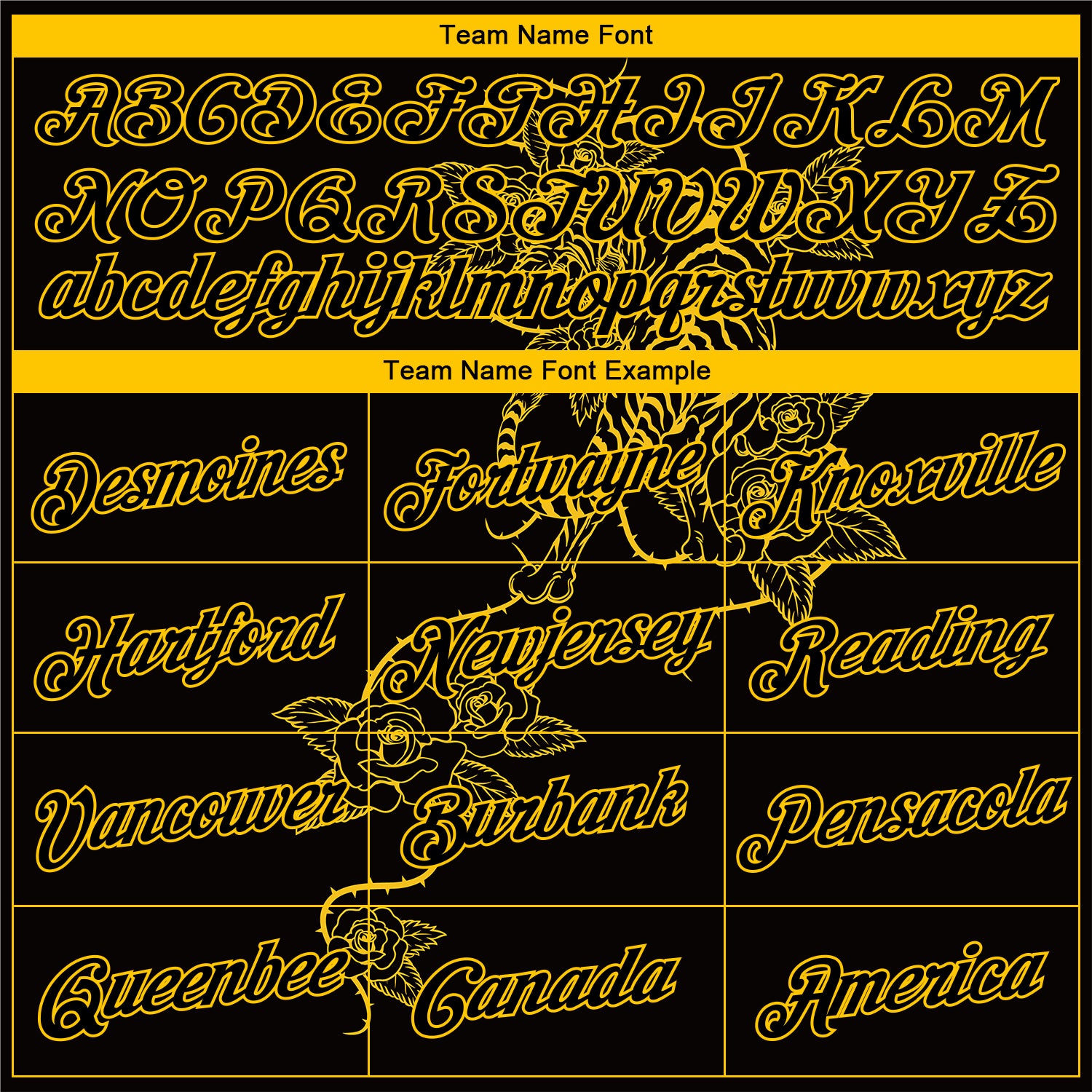 Custom Stitched Black Yellow 3D Pattern Design Tiger And Flower Sports Pullover Sweatshirt Hoodie