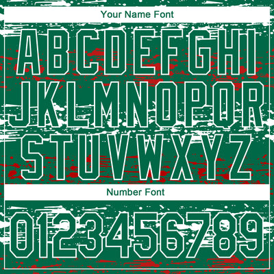 Custom Kelly Green Red-White 3D Mexico Performance T-Shirt