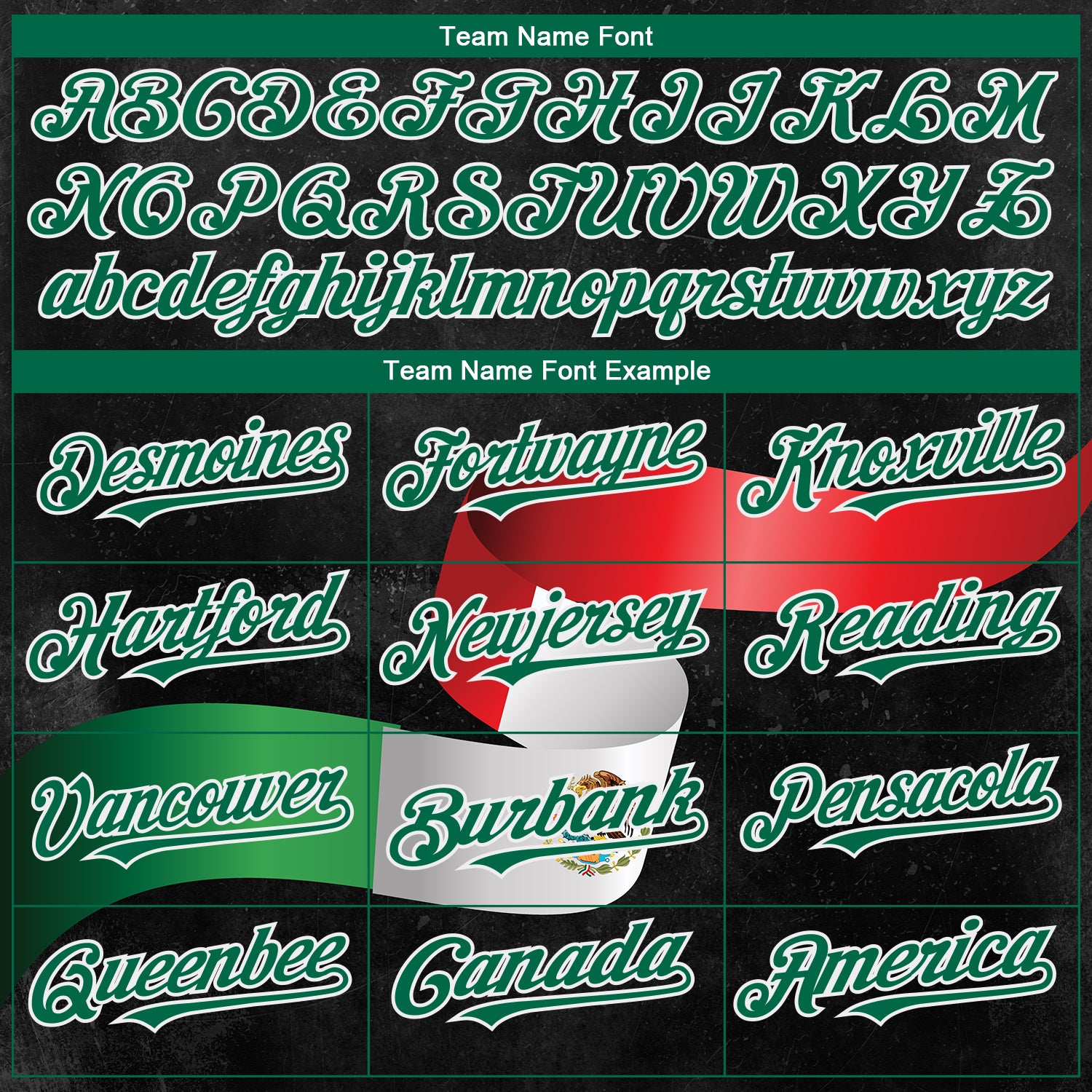 Custom Black Red Kelly Green 3D Mexican Flag Authentic Baseball Jersey