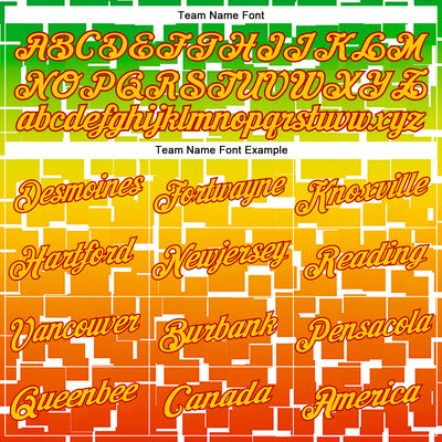 Custom Green Yellow-Red 3D Pattern Design Black History Month Performance T-Shirt