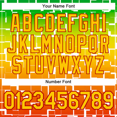 Custom Green Yellow-Red 3D Pattern Design Black History Month Performance T-Shirt