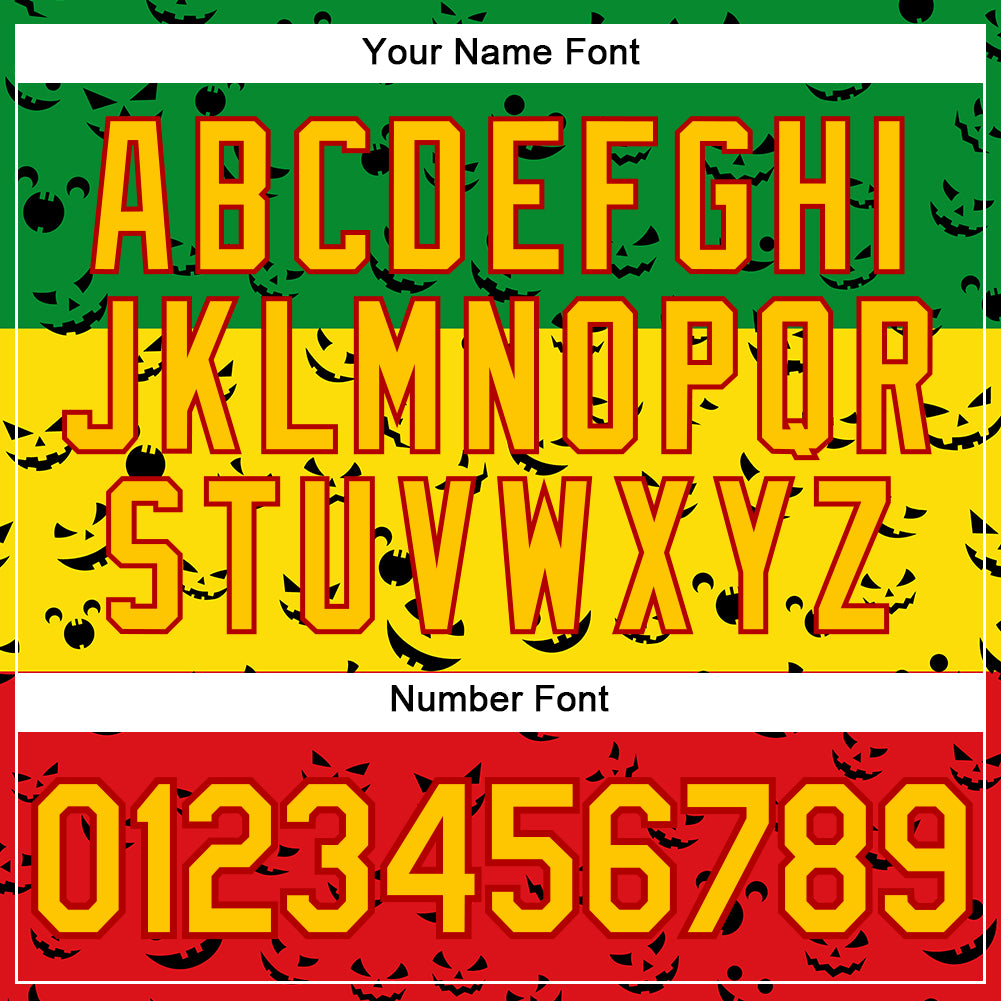 Custom Green Yellow-Red 3D Pattern Design Black History Month Performance T-Shirt