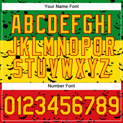 Custom Green Yellow-Red 3D Pattern Design Black History Month Performance T-Shirt