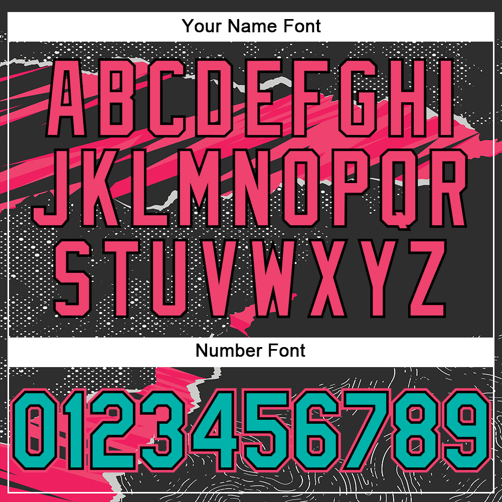 Custom Stitched Black Aqua-Neon Pink 3D Pattern Design Torn Paper Style Sports Pullover Sweatshirt Hoodie