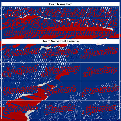 Custom Stitched Royal Red 3D Pattern Design Torn Paper Style Sports Pullover Sweatshirt Hoodie