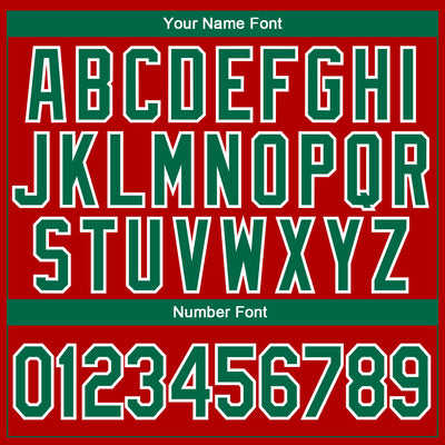 Custom Stitched Red Kelly Green-White Christmas 3D Sports Pullover Sweatshirt Hoodie