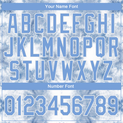 Custom Stitched Tie Dye Light Blue-White 3D Watercolor Sports Pullover Sweatshirt Hoodie