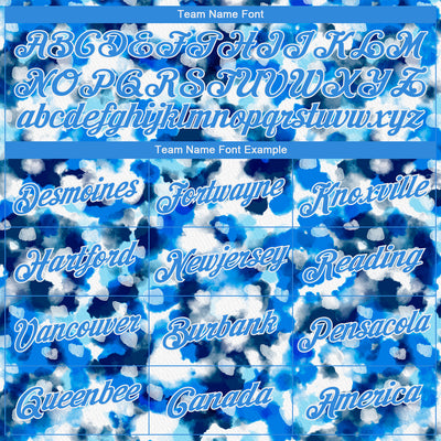 Custom Stitched Tie Dye Powder Blue-White 3D Abstract Watercolor Sports Pullover Sweatshirt Hoodie