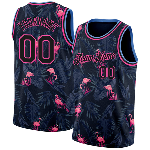 Basketball Miami Heat Pink And Black Jersey Custom 3D Pattern
